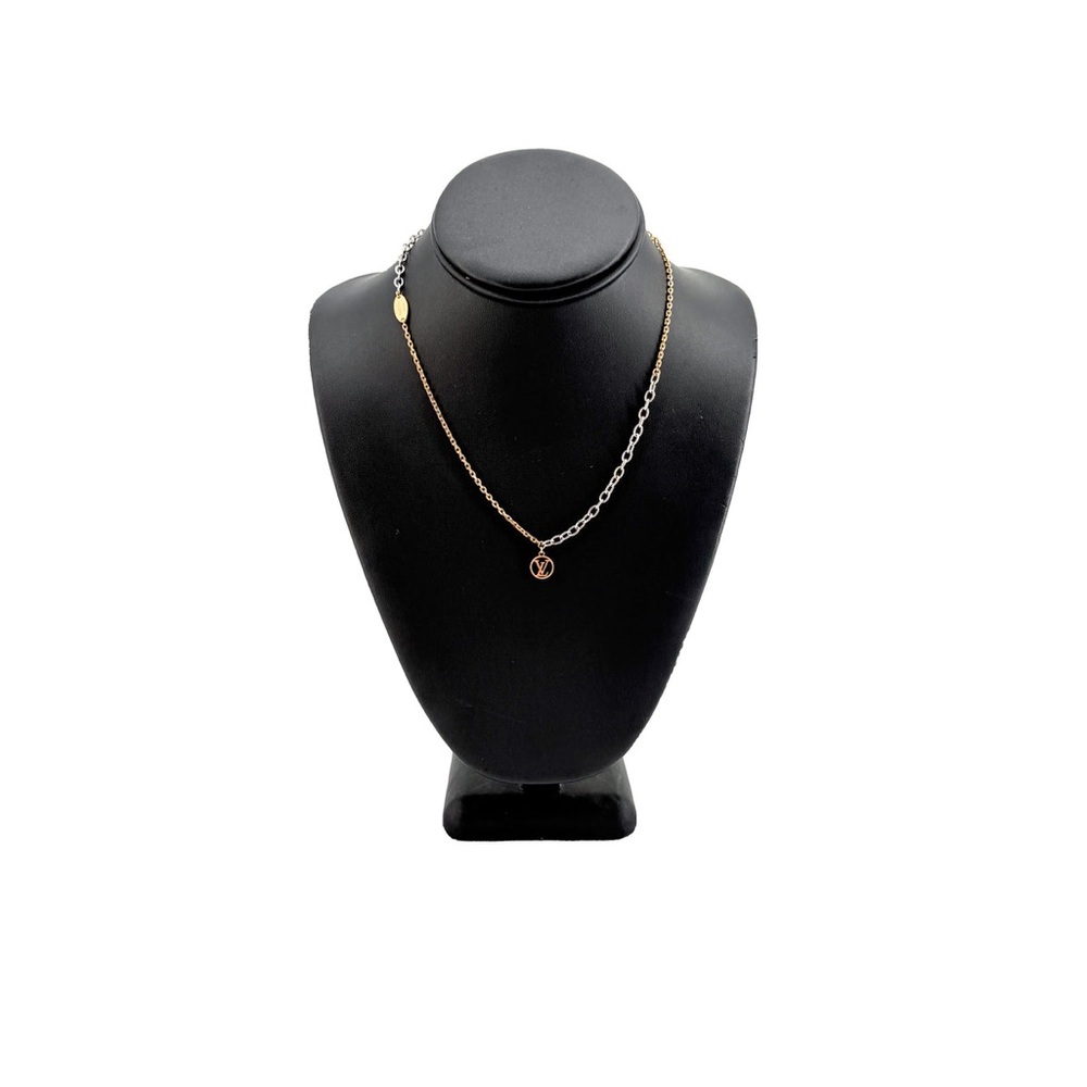 Louis Vuitton Gold &‎ Silver Logomania Necklace